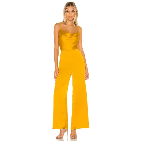 Lovers + Friends Pants - NWT Lovers + Friends Rani Jumpsuit Yellow *flawed*